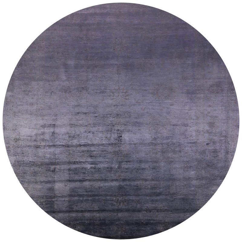 Tapis gris Hugley, Rond 4 pi