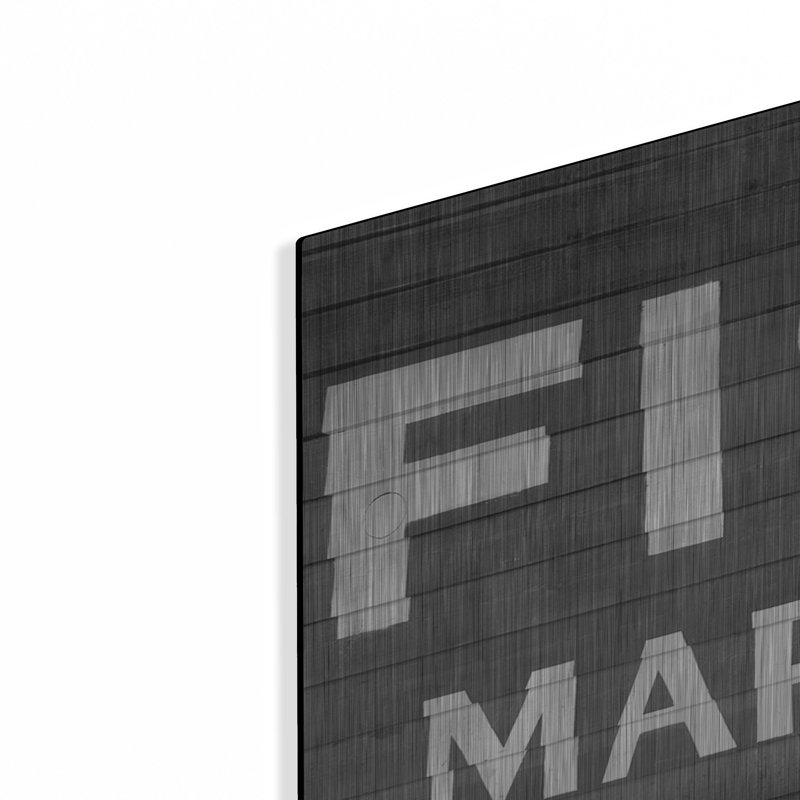 «Mill Market Pines» par Photoinc Studio, art mural en métal, H 16 po x l 24 po