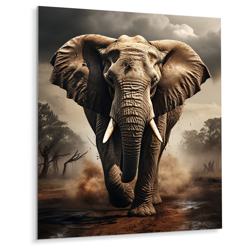 Décoration murale éléphant d'Afrique en forme d'éléphant d'Afrique I - animaux, H 20 po x l 12 po x P 1 po
