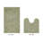 Makaylynn Premium 100% Cotton 2 Piece Bath Rug Sets with Non-Slip Backing, Machine Washable, Luxurious Solid Pattern Super Absorbent & Tufted Weave Bath Mat for Bathroom, Shower, and Tub-122439402-97762385