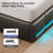 Upholstered Platform Bed Frame with Wingback Headboard, LED Lights & 4 Storage Drawers-1454704322-1454704332
