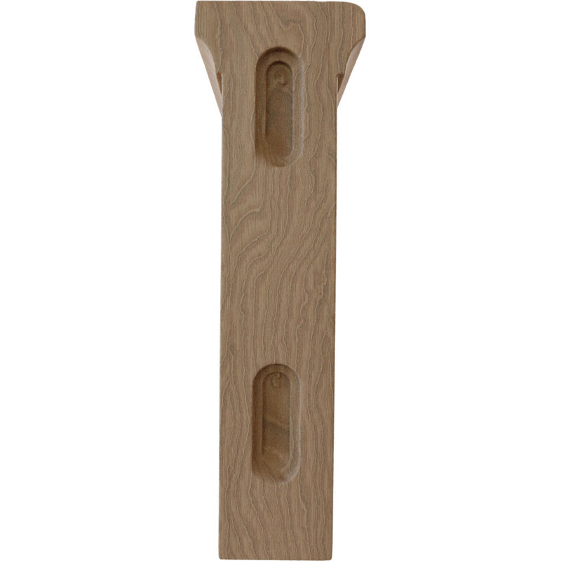 Support en bois Gomez, Acajou, H 8 po x l 2,5 po x P 6 po