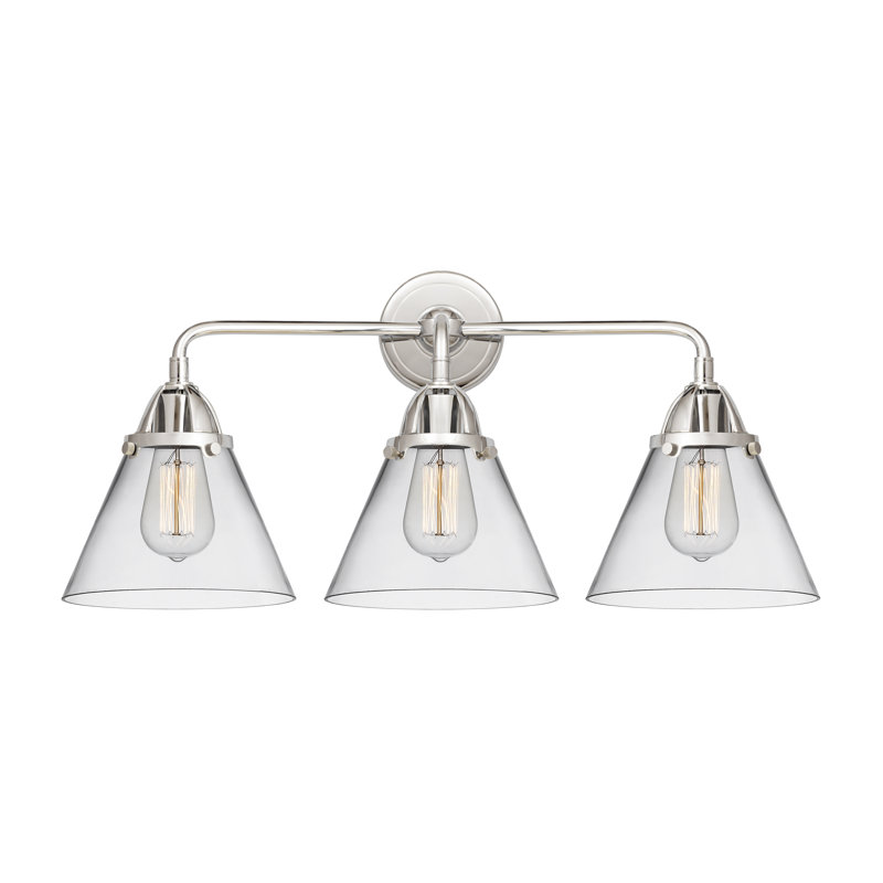 Shauna 3 - Light Vanity Light, Incandescent, Clear, Polished Chrome
