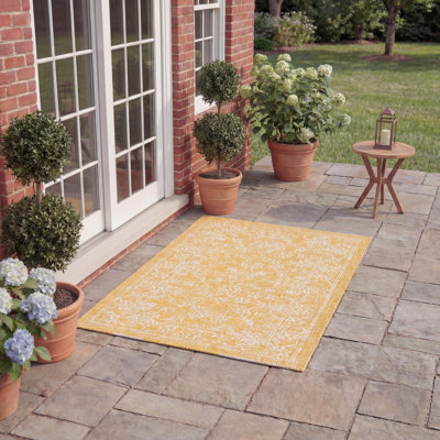 Tapis oriental d'intérieur / extérieur Cyrina Performance