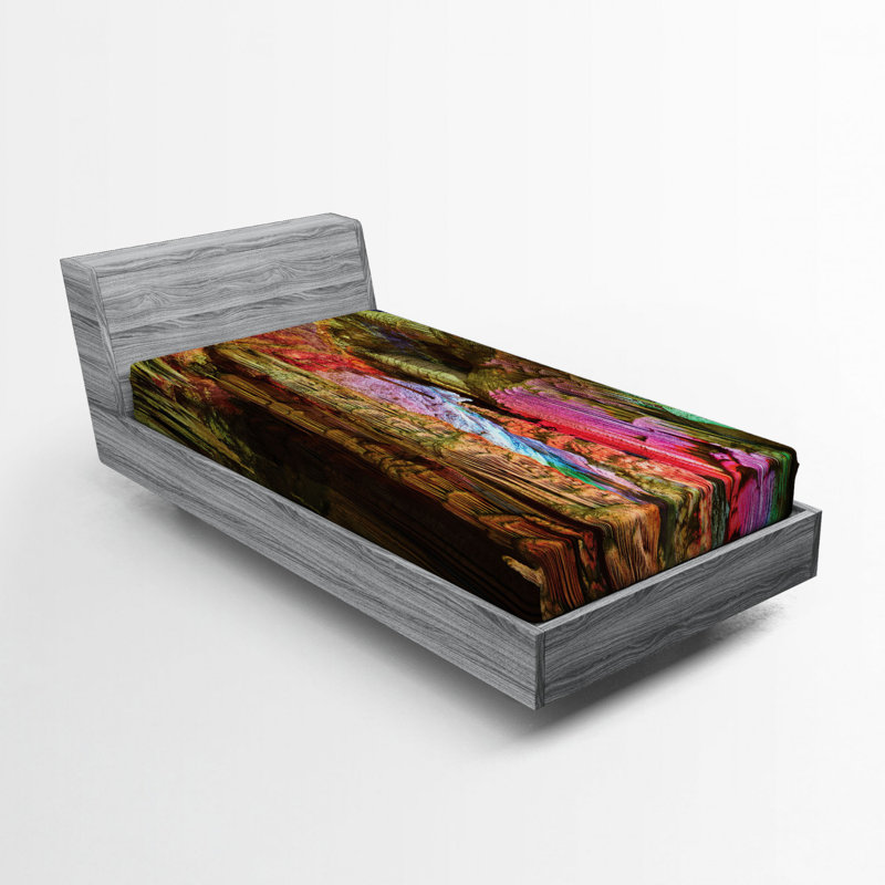 Drap-housse en microfibre Natural Cave, Drap-housse simple TG