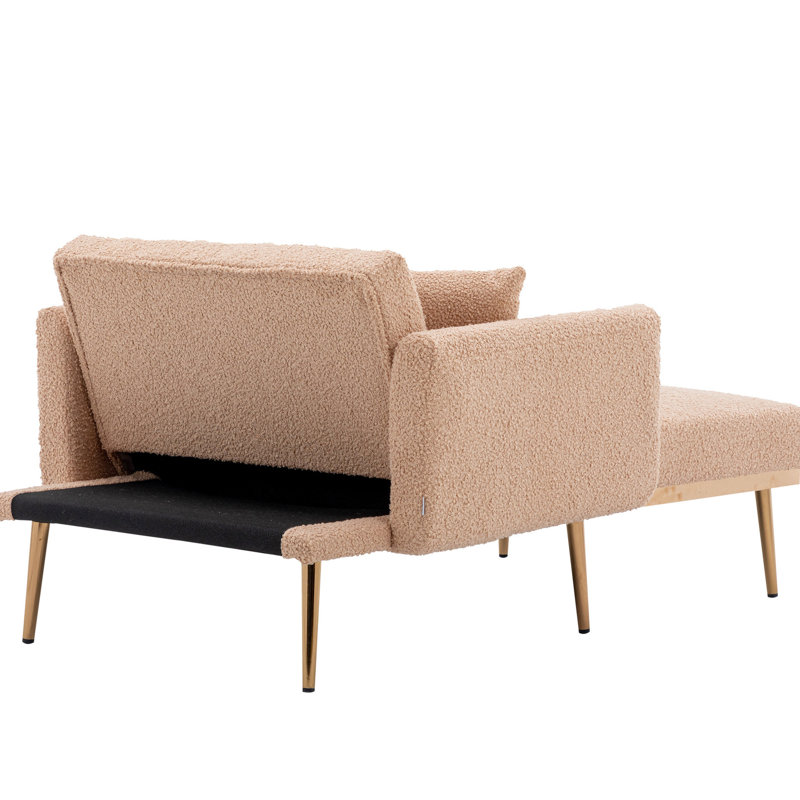 Chaise longue spacieuse pour se coucher - Chameau dans une teinte de couleur tendance, Chameau
