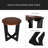 ACACIA SOLID WOOD SIDE TABLE