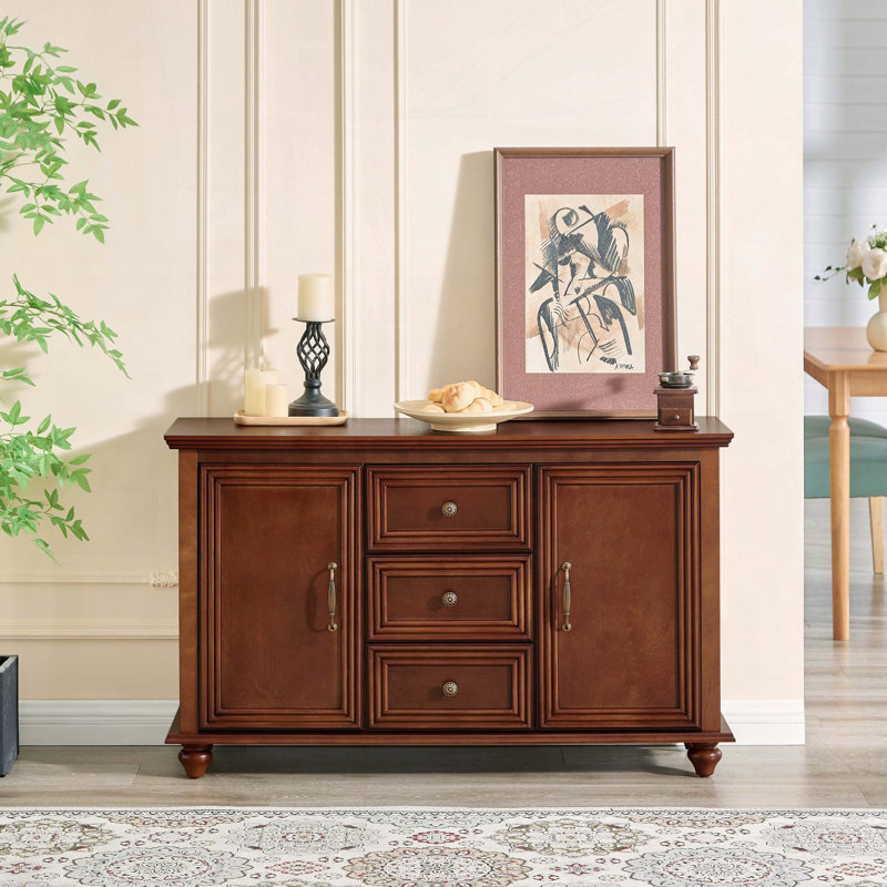 Mid Century Modern Sideboard Buffet Cabinet with Gourd-Shaped Legs