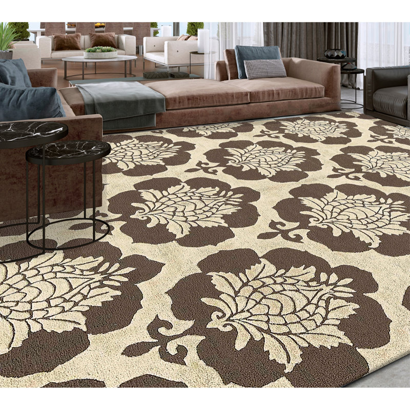 Wool Floral Area Rug