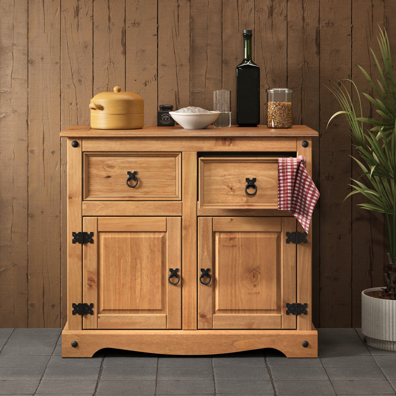 Doe 86cm Sideboard, Antique Wax, 80.6cm H x 91cm W x 43cm D