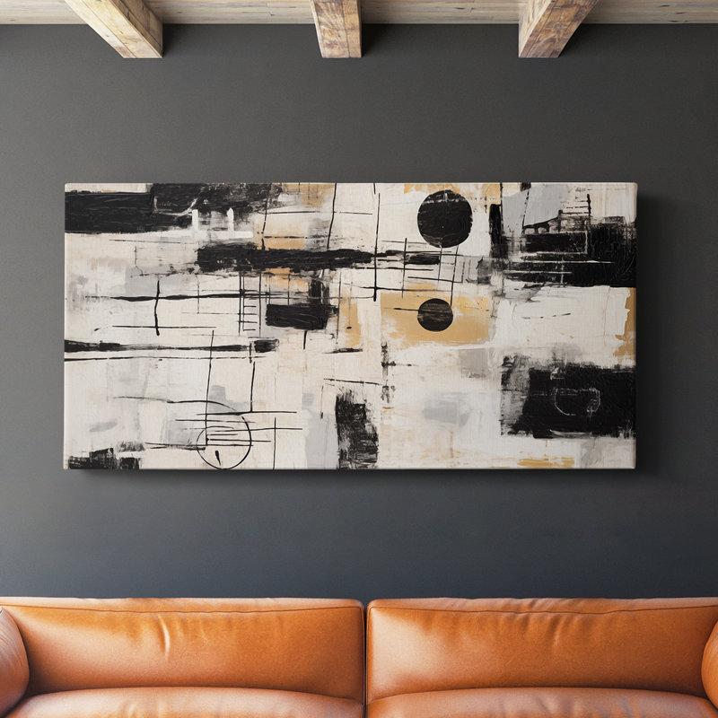 Abstract Series 4 # XXIX - Toile tendue avec châssis, H 16 po x l 32 po