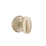 Passage Bronze Egg Knob with # 2 Rose