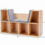 Étagère à 6 niveaux avec coin lecture et coussin, organisateur de rangement multifonctionnel, convenant à la chambre à coucher, au salon, naturel-1056135855