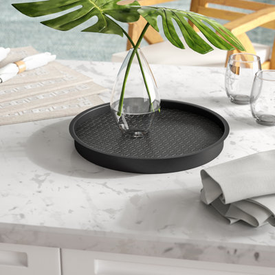 Plateau rond de luxe design eclipse Washburn