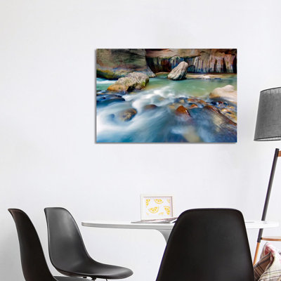 Leviathan Rising, Virgin River, Zion National Park, Utah by Jim Nilsen - Wrapped Canvas Print