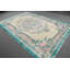 Superbe tapis turc Oushak tissé à la main à motif floral pour la décoration intérieure
