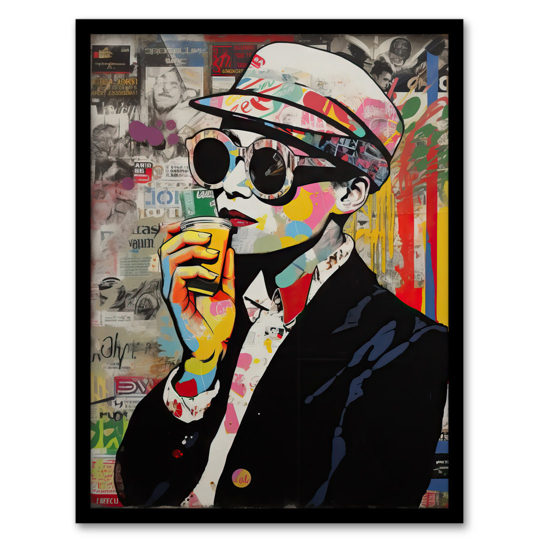 Alak London Underground Vintage Fashion Work Sunglasses - Single Picture Frame Print