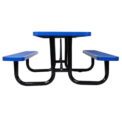 Rectangular Outdoor Steel Picnic Table