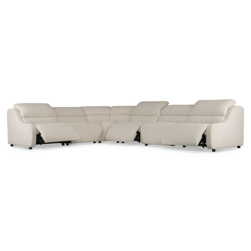 6-Piece Gio Fabric Power Motion Sectional
