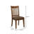 Slat Back Dining Chairs Set Of 4, Fabric Seats, Solid Wood Frame, Linen Upholstery, Stylish Legs, Durable Hardwood, Easy To Clean