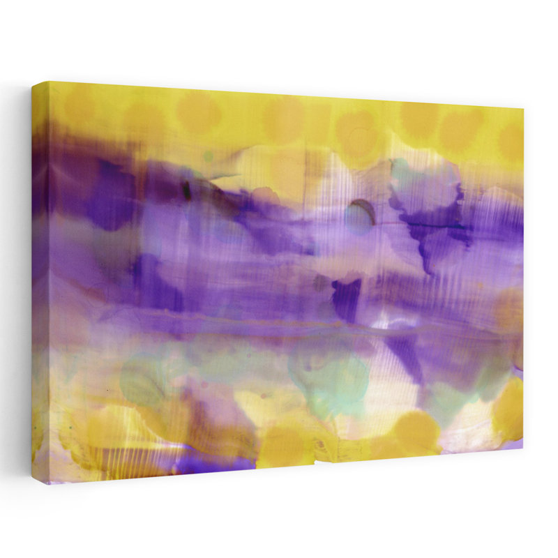 Art contemporain, art moderne abstrait, H 16 po x l 24 po