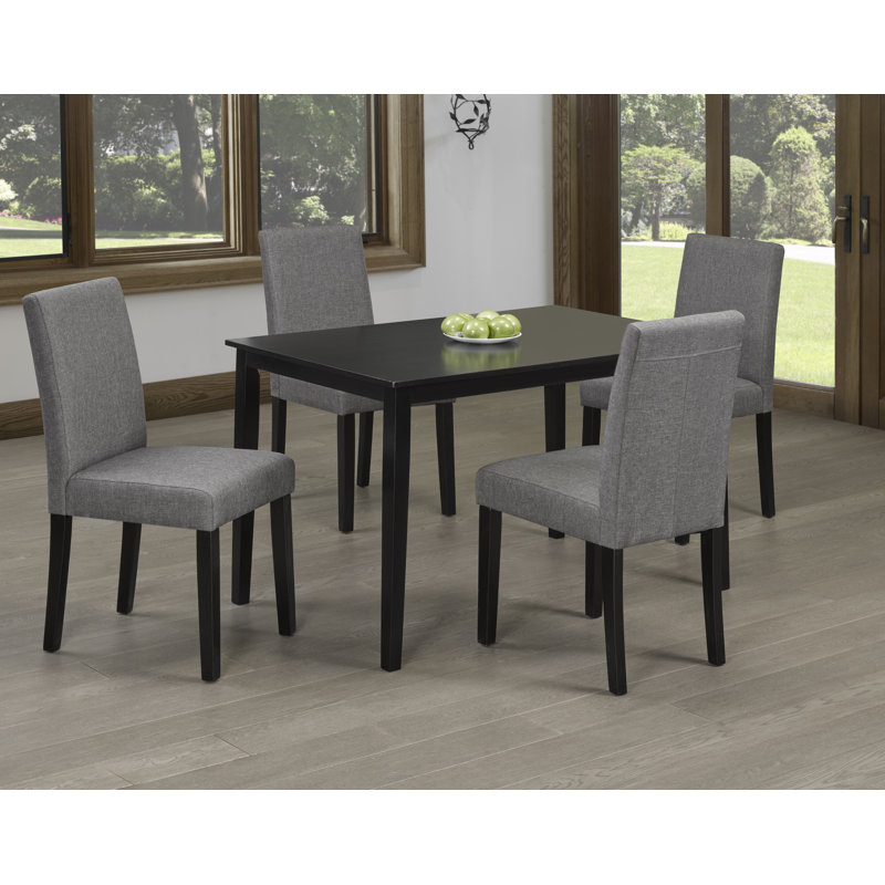 Table de salle à manger en bois d'hévéa massif de 30 po Channing, H 30 po x l 48 po x P 30 po