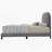 Grey Upholstered Queen Bed