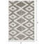 Tapis d'intérieur gris en polyester tissé à la machine Eliot-280673616