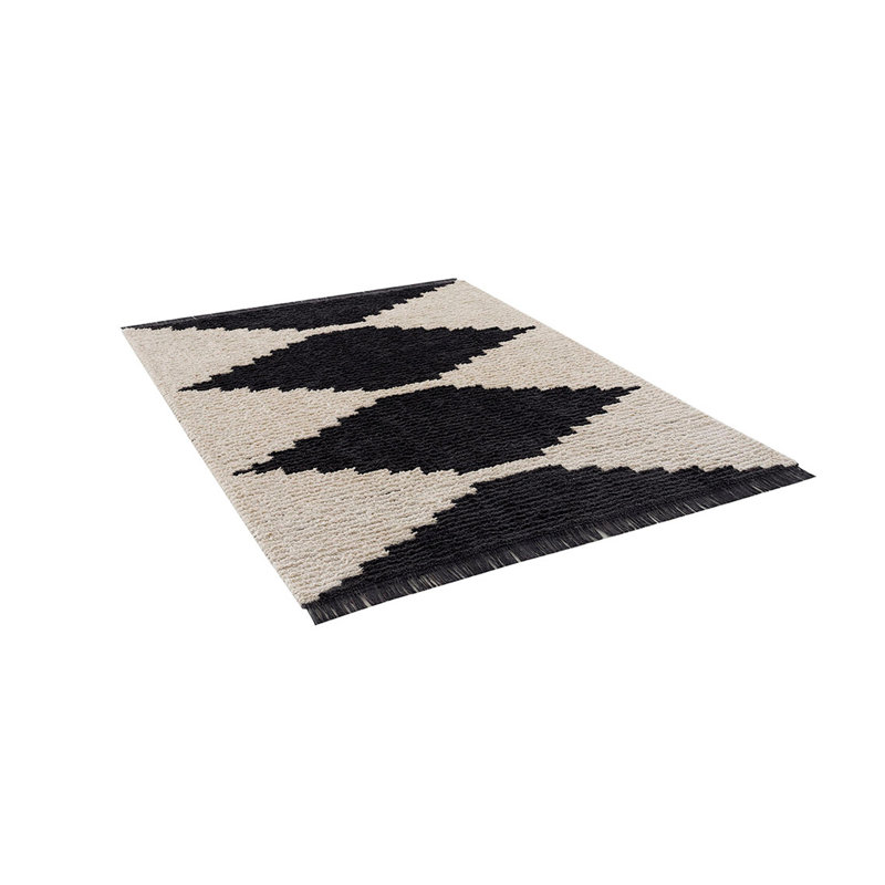 Black & Ivory Modern Area Rug
