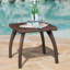 Table d'appoint en osier durable pour terrasse, mobilier décoratif résistant aux intempéries et élégant-1994264911