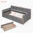 Upholstered Daybed With Drawers, Wood Slat Support-1532259255