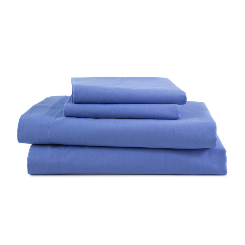 Martex 225 Thread Count Bed Sheets Light Weight, Soft Breathable Sheets, Brushed Cotton Rich Blend, Secure Fit, Wrinkle Resistant, Durable, Easy Care & Comfy Sheets
