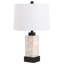 Lampe de table rectangulaire en métal 23 pi avec base veilleuse Prospe-132816150