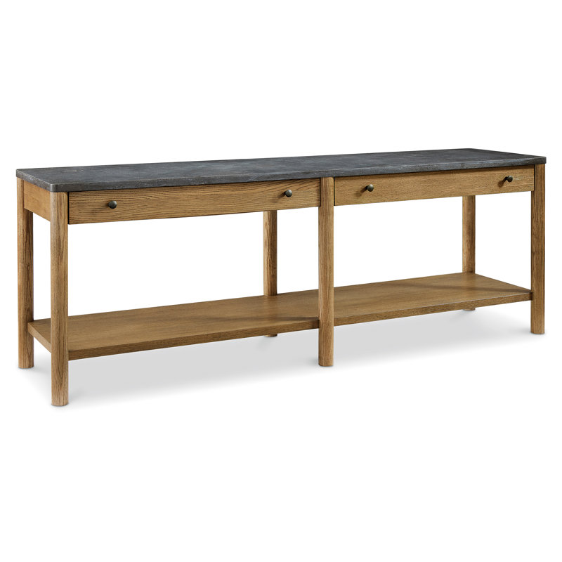 Dilworth 80 in. Stone Console Table