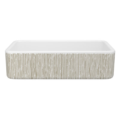 Lancaster 36" Single Bowl Farmhouse Apron Front Fireclay Kitchen Sink