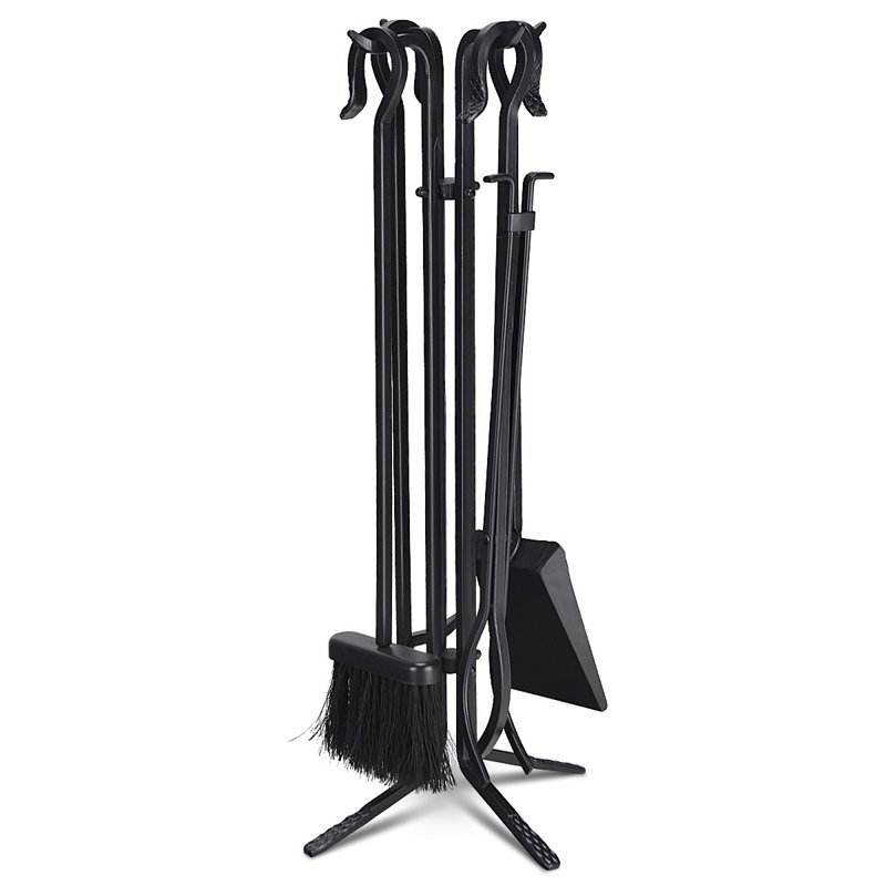 Beau Iron Fireplace Tool Set