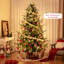 Arbre de Noël artificiel Holiday Aisle® 8 pi avec 778 pointes en PE de PVC et 450 lumières DEL blanc chaud