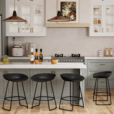 Bralen Swivel Counter Stool with Metal Frame