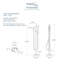 Blythe 1 Handle Floor Tub Filler with Diverter