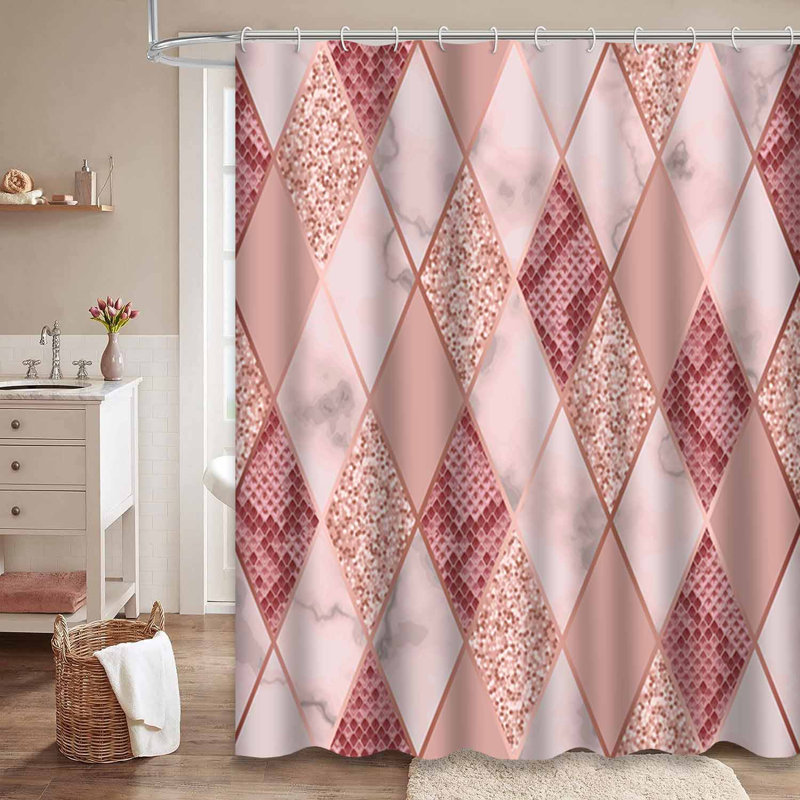 Rideau de douche Marble, L 72 po x l 78 po