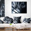 Art abstrait 3D noir et blanc - coussin imprimé abstrait-29367521-29367525