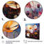 Fleurs sauvages, symphonie, prairie, art mural floral, salon-1901186002-1901186003