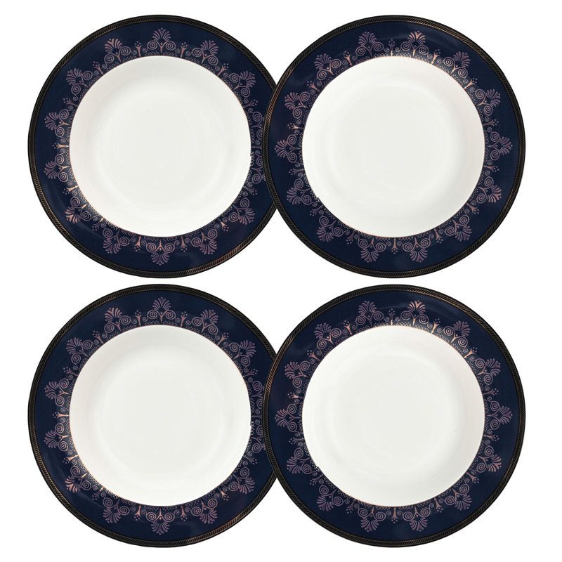 Fine China Deep Plates 8.5''