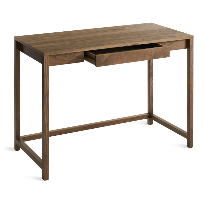 Open Plan Writing Desk, Walnut, 30" H x 42" W x 20" D