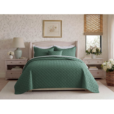Couverture matelassée Best vendeur - motif tissé texturé, couvre-lit léger Airy, 85 g / m²