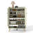 5-Tier 24 Pair Shoe Storage Cabinet With Two Fluted door