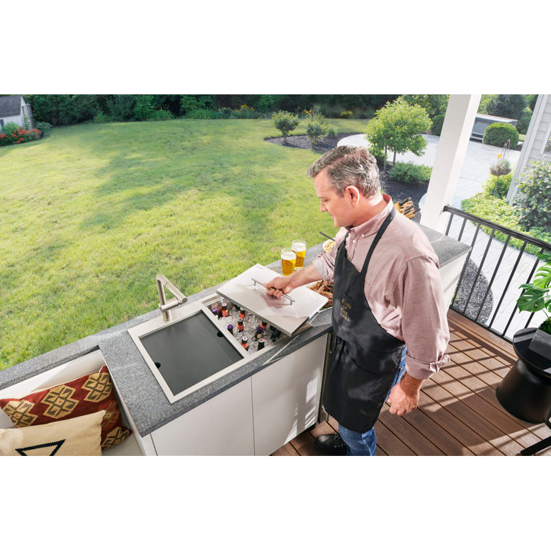 Merino 13'' Stainless Steel 7 Drop-In Outdoor Sink