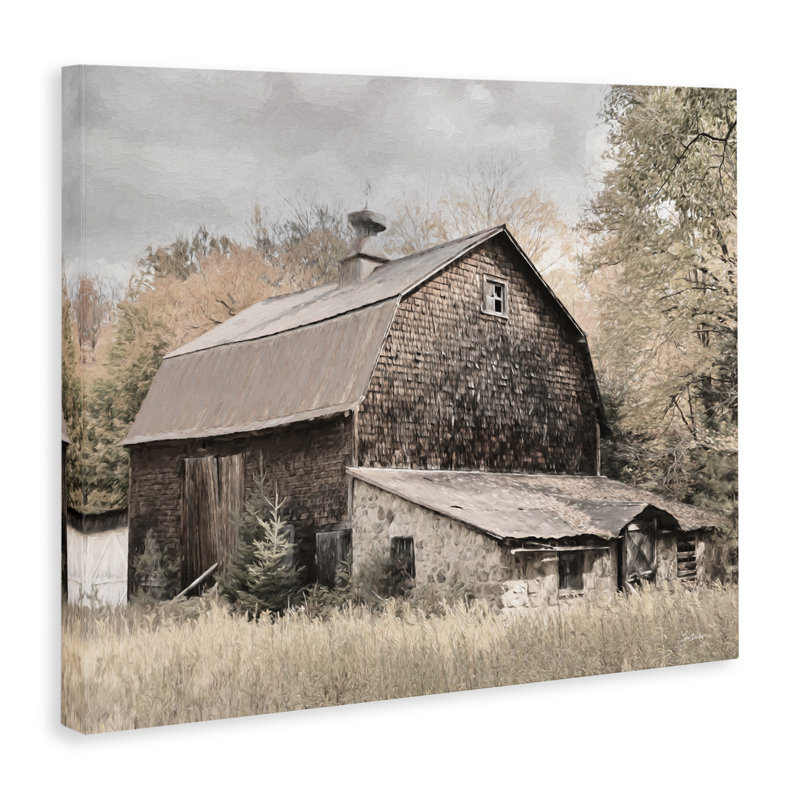Toile grange beige rustique par Lori Deiter, H 36 po x l 48 po