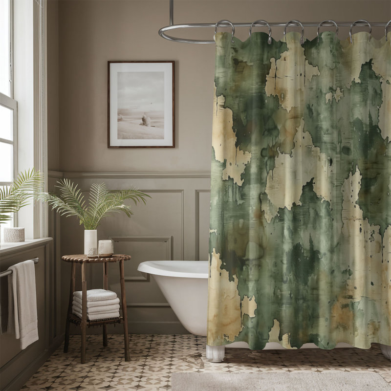 Motif de peinture - Rideau de douche Premium, H 74 po x l 71 po