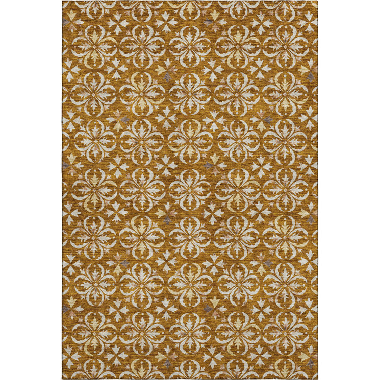 Premium Machine Washable Prisco Paprika Rug